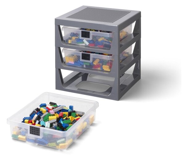 Szary organizer z 3 szufladami Storage - LEGO®