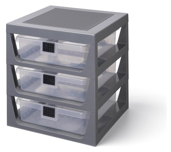 Szary organizer z 3 szufladami Storage - LEGO®