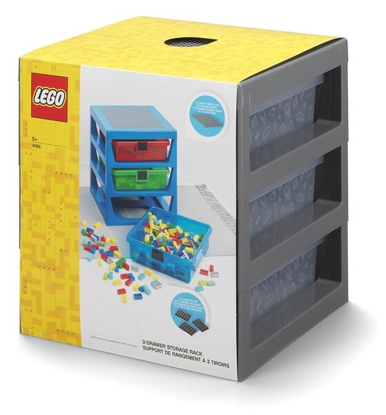 Szary organizer z 3 szufladami Storage - LEGO®