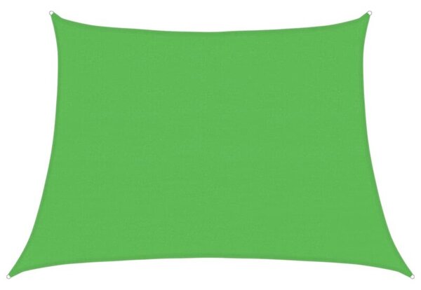 Żagiel przeciwsłoneczny, 160 g/m², jasnozielony, 4/5x3 m, hdpe