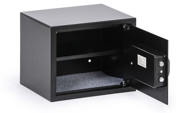 Sejf meblowy z zamkiem elektronicznym i wyświetlaczem LCD, 300 x 380 x 300 mm
