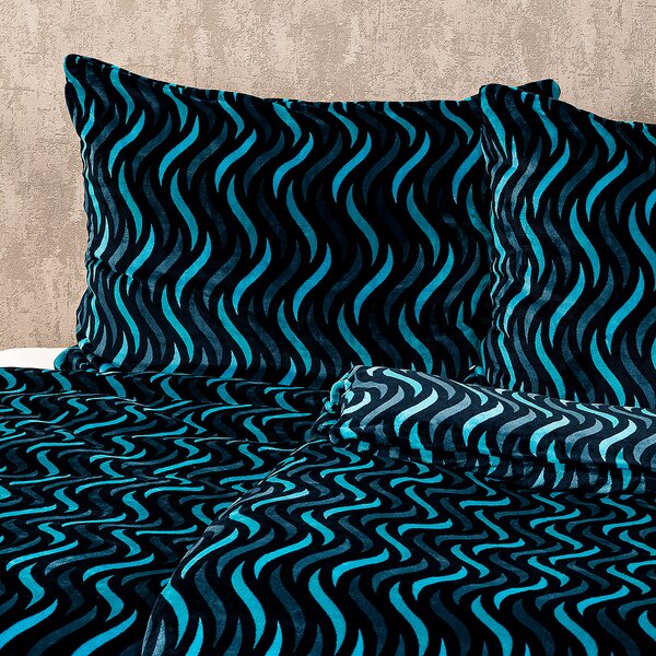 4Home Pościel Wave mikroflanela, 160 x 200 cm, 70 x 80 cm