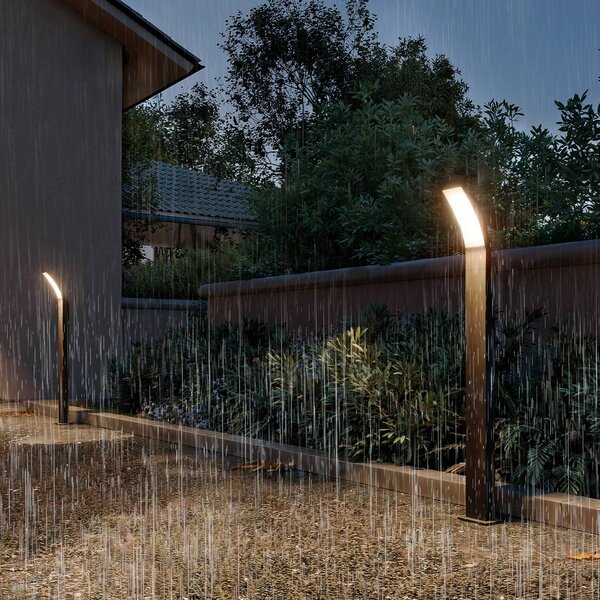Philips Słupek oświetleniowy LED Splay UE, 96 cm, antracyt, IP44, czarny, aluminium