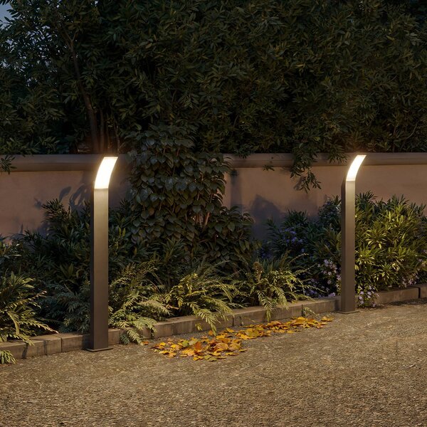 Philips Słupek oświetleniowy LED Splay UE, 96 cm, antracyt, IP44, czarny, aluminium