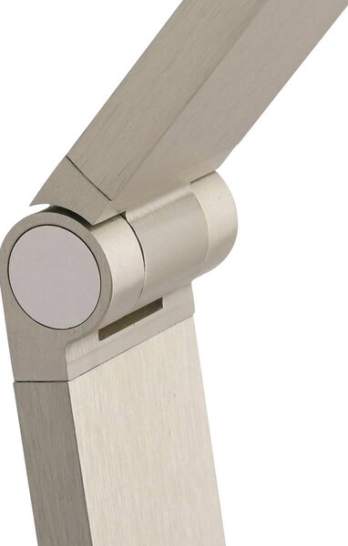Paul Neuhaus Lampa stojąca SAMSKY, możliwość ściemniania, aluminiowy / szary / cynkowy, salon / jadalnia, aluminium, nowoczesny