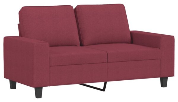 Sofa 2-osobowa, winna czerwieÅ, 120 cm, tapicerowana tkaninÄ