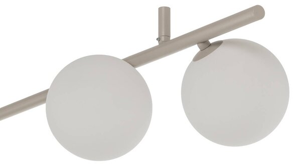 Lampa sufitowa Imelo TK Lighting, możliwość ściemniania, kremowy / amber, sypialnia, szkło
