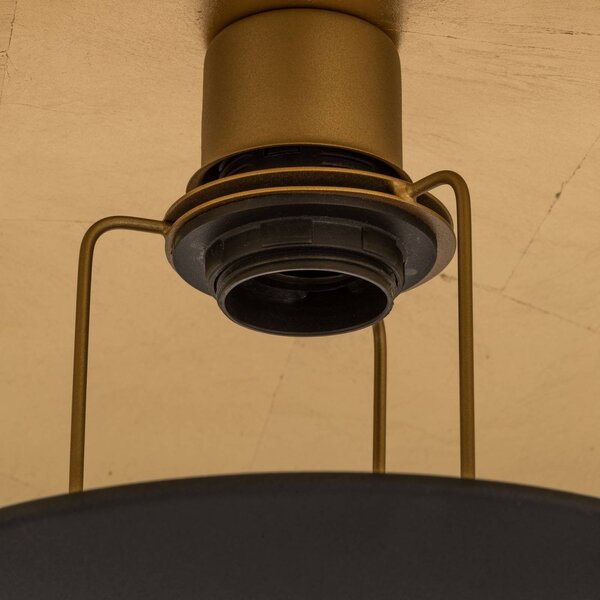 Lampa wisząca Emilienne Lindby, możliwość ściemniania, czarny, salon / jadalnia, metal, nowoczesny