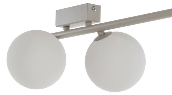 Lampa sufitowa Imelo TK Lighting, możliwość ściemniania, kremowy / amber, sypialnia, szkło