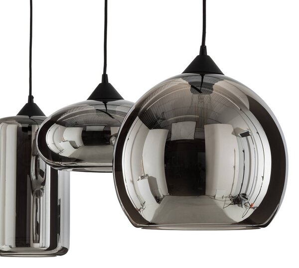 Lampa wisząca Marla Lindby, możliwość ściemniania, aluminiowy / szary / cynkowy, salon / jadalnia, metal, nowoczesny