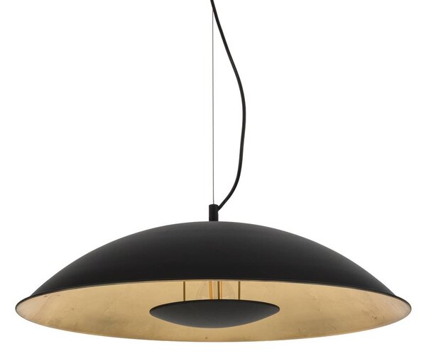 Lampa wisząca Emilienne Lindby, możliwość ściemniania, czarny, salon / jadalnia, metal, nowoczesny