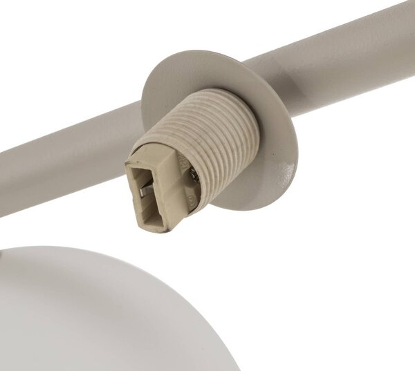Lampa sufitowa Imelo TK Lighting, możliwość ściemniania, kremowy / amber, sypialnia, szkło