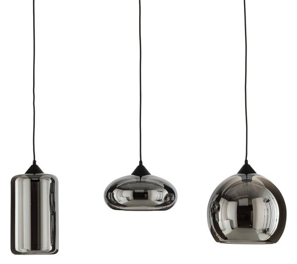 Lampa wisząca Marla Lindby, możliwość ściemniania, aluminiowy / szary / cynkowy, salon / jadalnia, metal, nowoczesny