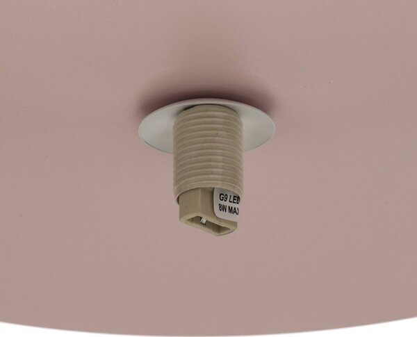 Lampa sufitowa Cloud TK Lighting, możliwość ściemniania, fioletowy / różowy / bladoróżowy, pokój dziecięcy, szkło, młodzieżowy
