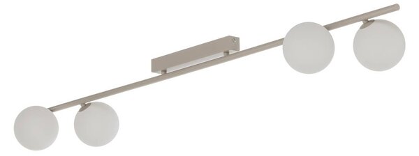 Lampa sufitowa Imelo TK Lighting, możliwość ściemniania, kremowy / amber, sypialnia, szkło