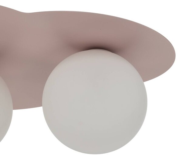Lampa sufitowa Cloud TK Lighting, możliwość ściemniania, fioletowy / różowy / bladoróżowy, pokój dziecięcy, szkło, młodzieżowy