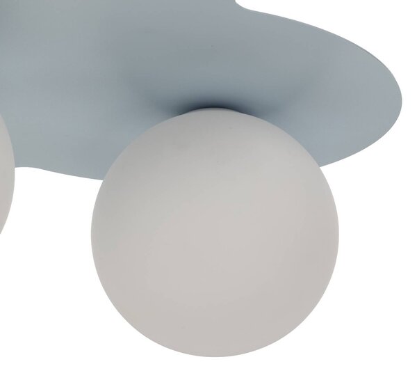 Lampa sufitowa Cloud TK Lighting, możliwość ściemniania, niebieski, pokój dziecięcy, szkło, młodzieżowy