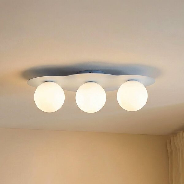 Lampa sufitowa Cloud TK Lighting, możliwość ściemniania, niebieski, pokój dziecięcy, szkło, młodzieżowy