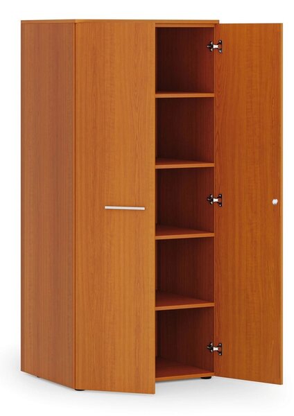 Szafa biurowa z drzwiami PRIMO WOOD, 1781 x 800 x 600 mm, czereśnia