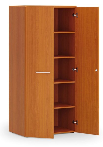 Szafa biurowa z drzwiami PRIMO WOOD, 800 x 500 x 1781 mm, czereśnia