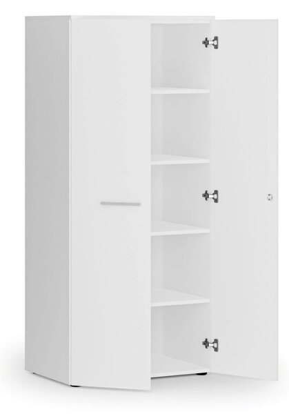 Szafa biurowa z drzwiami PRIMO WHITE, 800 x 500 x 1781 mm, biały