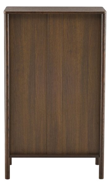 Wysoka komoda Blair z 5 szufladami (CD02) przydymiony dąb 70x118 cm