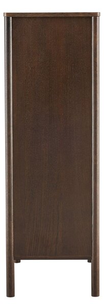 Wysoka komoda Blair z 5 szufladami (CD02) przydymiony dąb 70x118 cm
