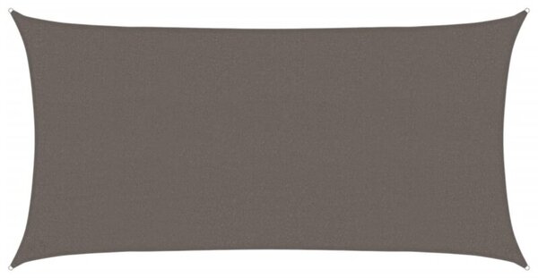 Żagiel przeciwsłoneczny, 160 g/m², antracytowy, 2,5x4,5 m, hdpe