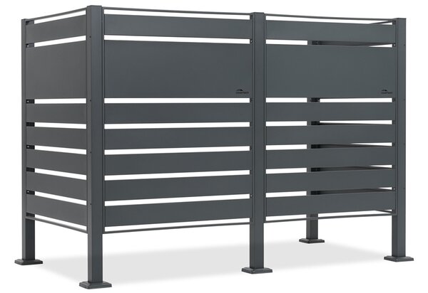 Obudowa na 2 kosze na śmieci 120l lub 240l Halen CoverTech antracyt