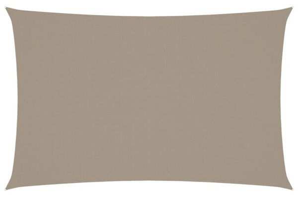 Prostokątny żagiel ogrodowy, tkanina oxford, 4x7 m, taupe