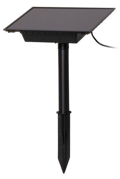 STAR TRADING Reflektor solarny spot LED Powerspot 53 cm, 250 lm, czarny, z kołkiem do wbicia, czarny, tworzywo sztuczne, nowoczesny