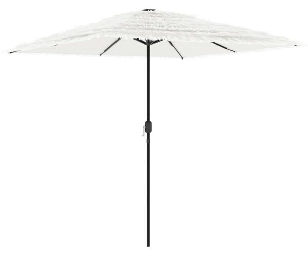 Parasol ogrodowy na stalowym słupku, biały, 248x248x248 cm