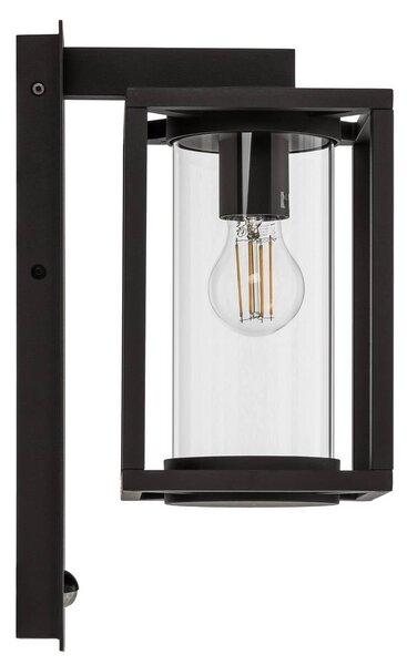 Lampa zewnętrzna z czujnikiem ruchu Ferda Lucande, możliwość ściemniania, czarny, aluminium, nowoczesny