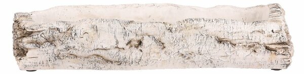 Osłonka na kwiaty - skrzynka, imitacja brzozy, 39 x 14 x 8 cm, 39 cm