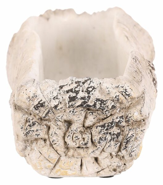 Osłonka na kwiaty - skrzynka, imitacja brzozy, 24 x 10 x 7 cm, 24 cm