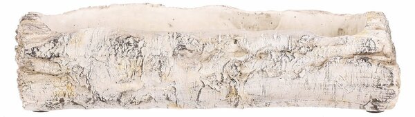 Osłonka na kwiaty - skrzynka, imitacja brzozy, 32 x 12 x 8 cm, 32 cm