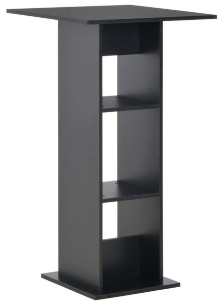 Stolik barowy, czarny, 60 x 60 x 110 cm