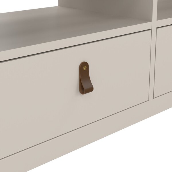 Szarobeżowa szafka pod TV 151x54x38 cm Madrid – Tvilum