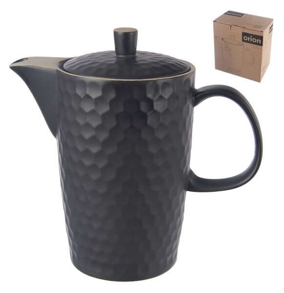 Czarny ceramiczny dzbanek do herbaty 1,3 l Tea Time – Orion