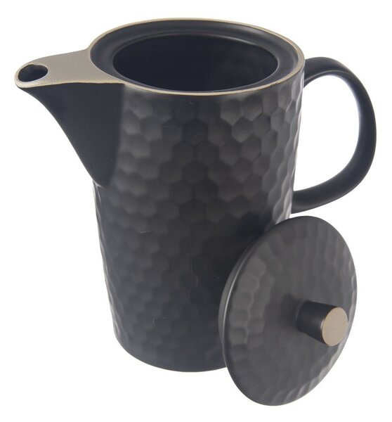 Czarny ceramiczny dzbanek do herbaty 1,3 l Tea Time – Orion