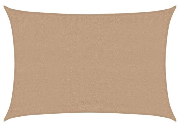 Żagiel przeciwsłoneczny, 160 g/m², kolor taupe, 4x6 m, hdpe