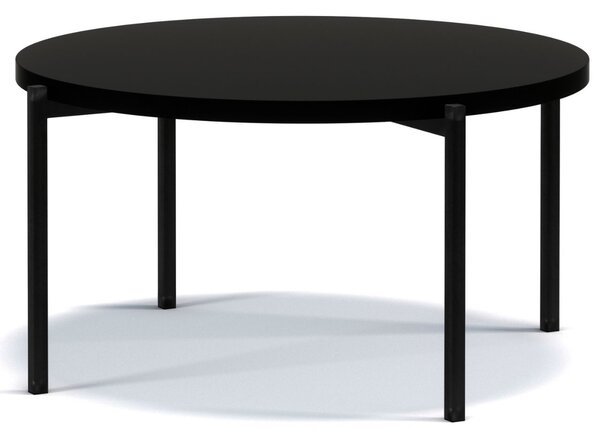 Okrągły Stolik kawowy Sevilla 84 cm Czarny mat