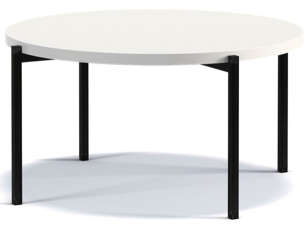 Okrągły stolik kawowy Sevilla 84 cm Biały połysk