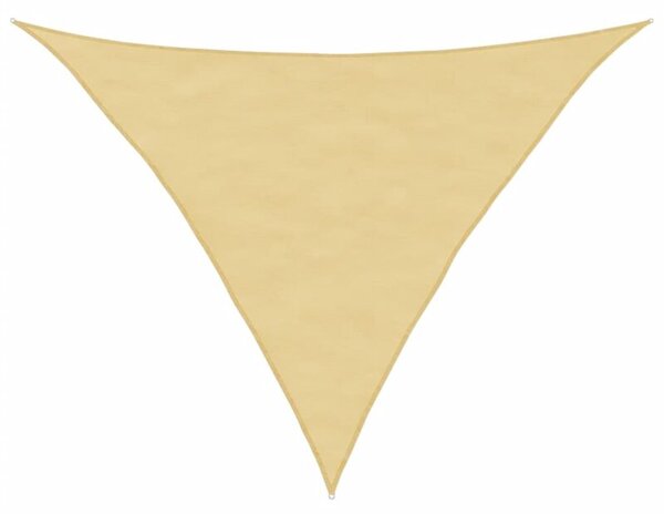 Żagiel przeciwsłoneczny, piaskowy, 3,5x3,5x4,9m, 100% poliester