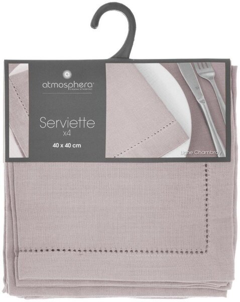 Serwetki bawełniane CHAMBRAY, 4 szt, 40 x 40 cm