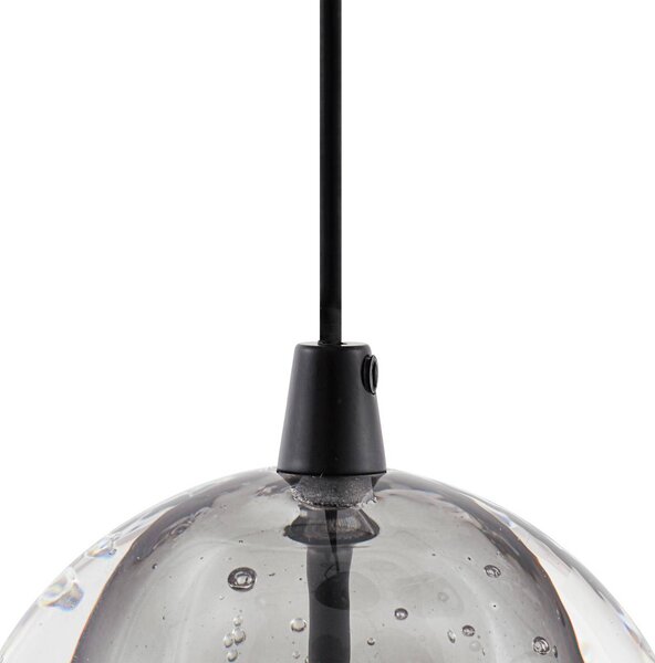 Lampa wisząca szklana Hayley Lucande, przezroczysty / transparentny, salon / jadalnia, szkło, nowoczesny
