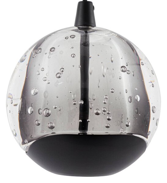 Lampa wisząca szklana Hayley Lucande, przezroczysty / transparentny, salon / jadalnia, szkło, nowoczesny