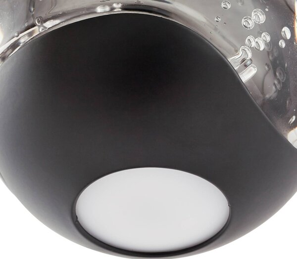 Lampa wisząca szklana Hayley Lucande, przezroczysty / transparentny, salon / jadalnia, szkło, nowoczesny