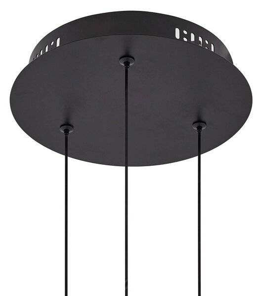 Lampa wisząca szklana Hayley Lucande, przezroczysty / transparentny, salon / jadalnia, szkło, nowoczesny