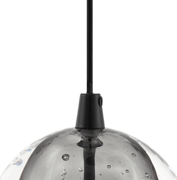 Lampa wisząca szklana Hayley Lucande, przezroczysty / transparentny, salon / jadalnia, szkło, nowoczesny